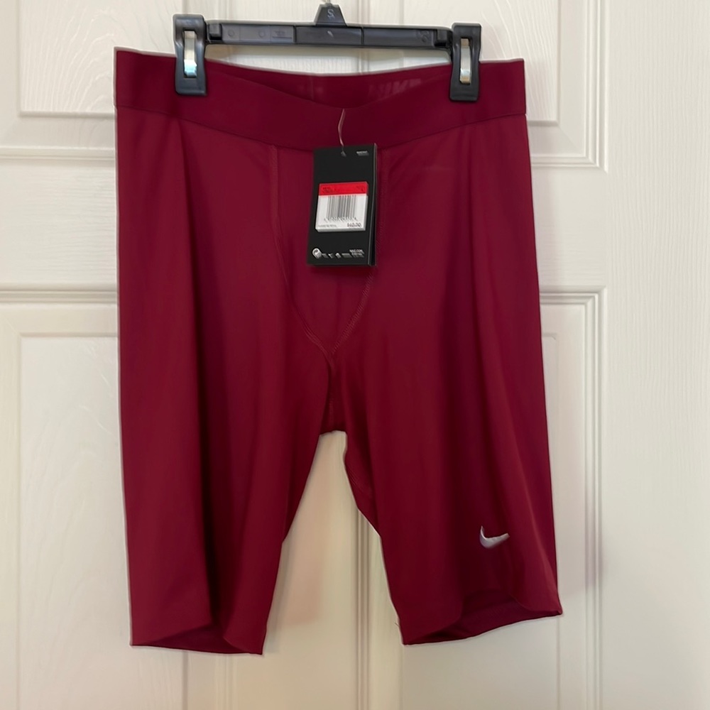 Nike Dri-FIT Power 1/2 Tight - Large - Maroon